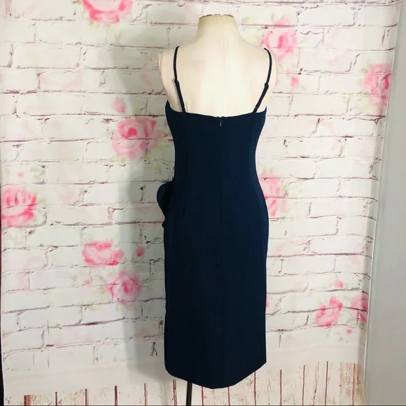 Bardot Carmelle blue ruffle slit Cocktail Dress - Picture 11 of 15
